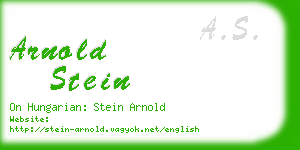 arnold stein business card